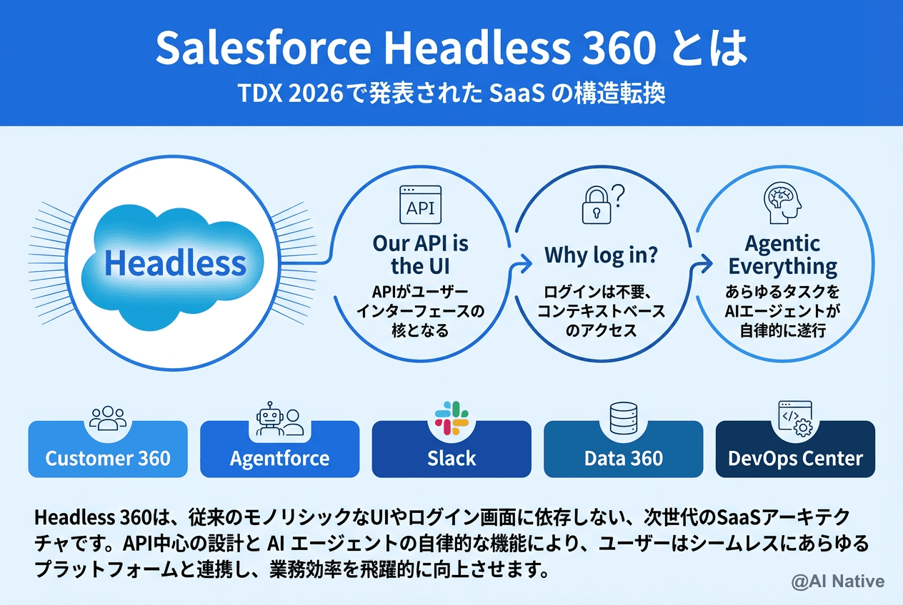 Salesforce Headless 360 完全ガイド｜Benioffが宣言した『API is the UI』と Agentforce で ...